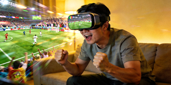 VR虚拟现实技术观看足球比赛沉浸式体验